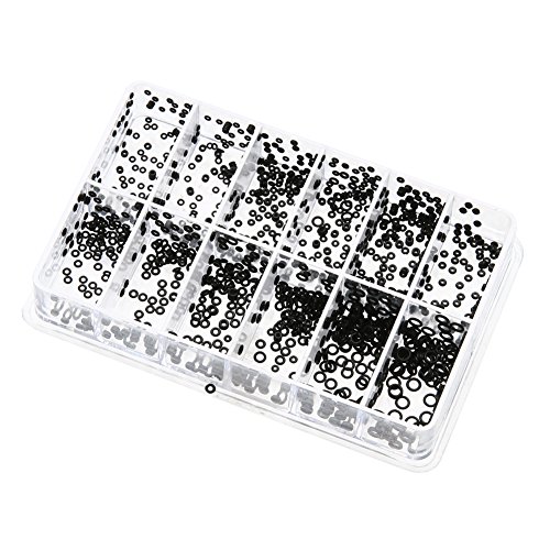 500 Stück wasserdichte Gummi-Dichtungsringe für Uhren, O-Ring, Mini-Uhren, Dichtungen, 1,4–3,6 mm, mit Box