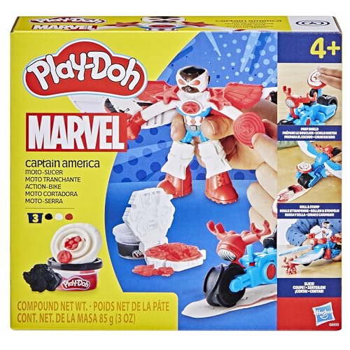 Play Doh Marvel Captain America Moto tranchante Coffret de pâte à Modeler - vue 2
