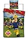 Fireman Sam Reversible Bedding Set Duvet Cover and Pillow Case 140x200 cm - 140x200 cm