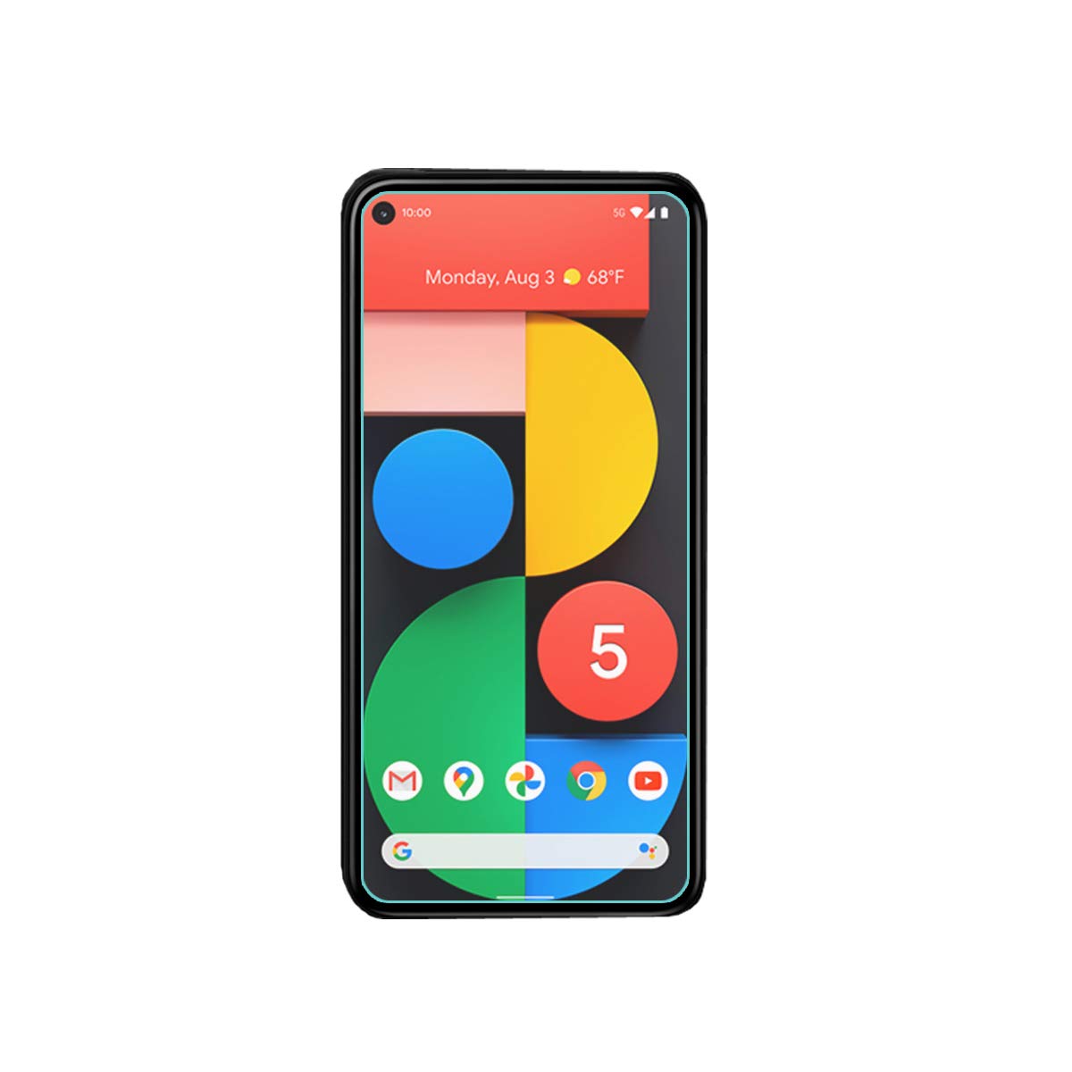 Mr.Shield [3-Pack] Designed For Google Pixel 5a [Tempered Glass] [Japan Glass with 9H Hardness] Screen Protector with Lifetime Replacement