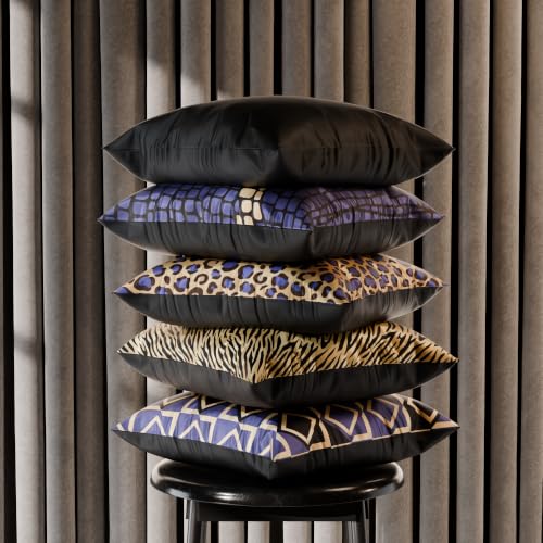Image of Stoa Paris Cushion Cover Set of 5, Home Decor for Sofa, Bed & Living Room, Digital Printed Cushion Cover 16 Inch x 16 Inch, Soft Touch Finish, Hidden Zip Closure, Charlotte's Muse - Charlotte