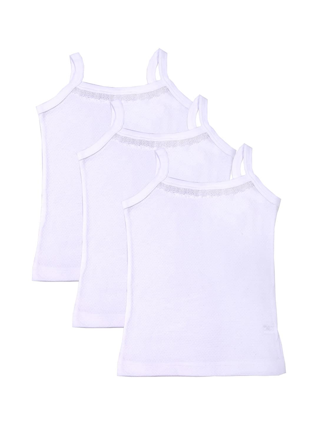 BODYCARE Girl’s Cotton Slip Regular Fit, Vest 100% Cotton White Color Soft Comfortable | Skin Friendly | Innerwear | (Pack of 3), 4-5 Year BODYCARE Girl’s Cotton Slip Regular Fit, Vest 100% Cotton White Color Soft Comfortable | Skin Friendly | Innerwear | (Pack of 3), 4-5 Year