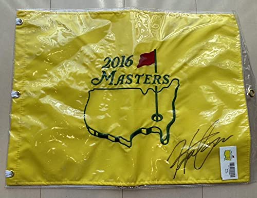 値引　マスターズ2016フラッグ　松山英樹　直筆サイン 値引 マスターズ2016フラッグ 松山英樹 直筆サイン