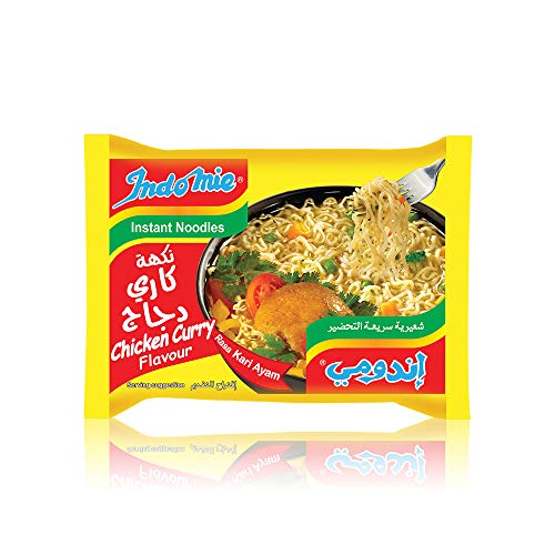 وسادة من اندومي بنكهة الدجاج والكاري، 40 × 75 جرام - عبوة من قطعة واحدة V1600