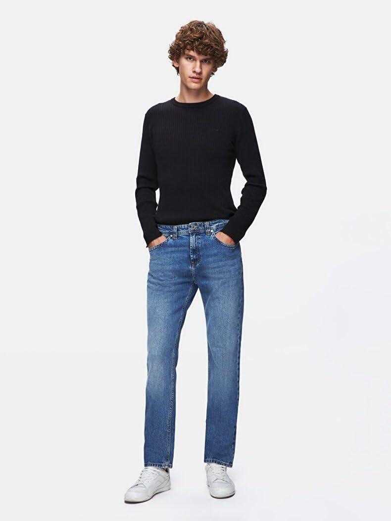 LTB Jeans Hollywood Y Straight Leg Men's Denim Trousers | Mid-Waist Denim Comfort | Made in Türkiye