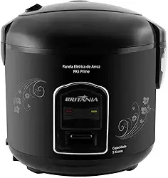 Panela Elétrica Britânia Prime para Arroz PA5 Desenhada Preta - 127V