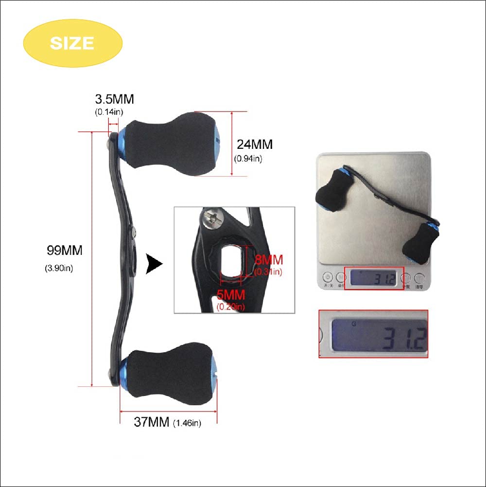 Amazon | 【Life Design Johnson】DAIWA ダイワ用 穴径8×5mm ノブ