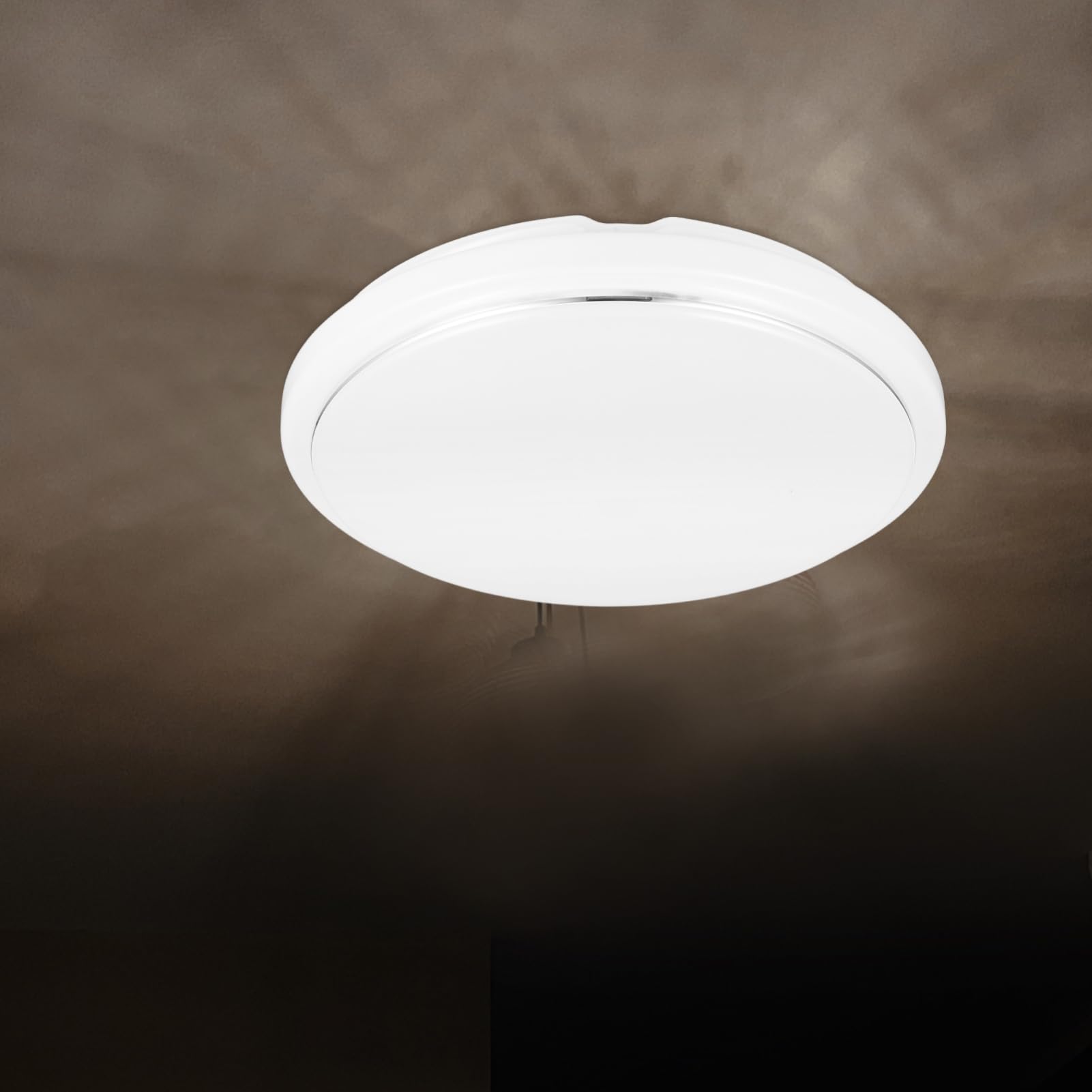 Minkissy - Abat-jour En Tissu à Clipser Sur Ampoule - En Toile De Jute - Plafonnier Pour Lustre, Applique Murale De Chambre à Coucher - Noir