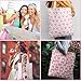 Bulyoou 9 Pcs Coquette Party Pink Bow Tote Canvas Bags Souvenir Gift Grocery Shopping Tote Bag for Travel Gifts