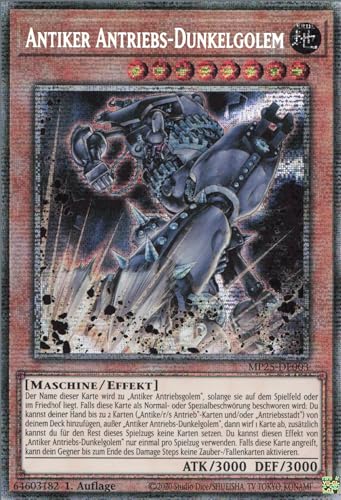 Antiker Antriebs-Dunkelgolem MP25-DE003 Starlight Rare Deutsch Boosterfrisch 1. Auflage - 2025 Mega-Pack Tin - mit ReCollectibles-Versandschutz - für Yu-Gi-Oh!