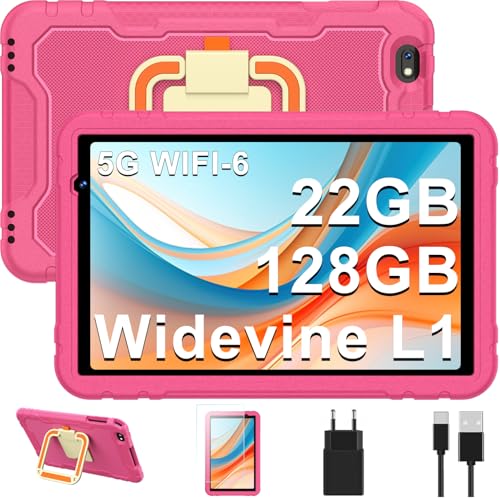 JUEDUR Tablet 10 pollici Android 14 tablets, Octa-Core, 22 + 128GB (TF 1TB), Controllo Parentale, 8000mAH, Widevine L1,...