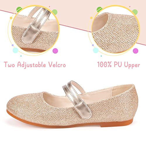 Girls Flats Mary Jane Shoes Dress Shoes for Girl Ballet Flats Back to School Princess Wedding Shoes (Little Kid/Big Kids)3