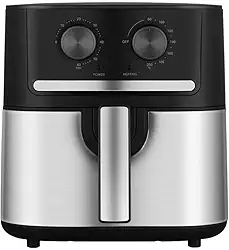 Fritadeira Air Fryer 5,5L Cyclone Preto e Inox Midea