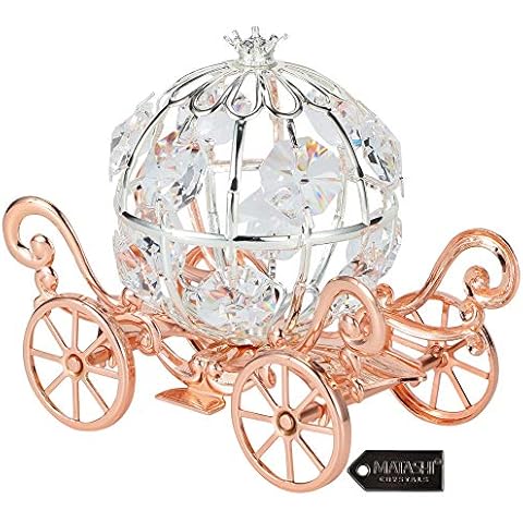 Matashi Rose Gold Cinderella Coach Ornament Cover
