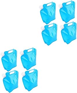 Toddmomy Armazenamento De Água De Acampamento 8 Pçs Recipiente De Água Dobrável Recipiente De Água Ao Ar Livre Balde Ao Ar Livre Recipiente De Água Dobrável 5L Balde Saco De Água Portátil