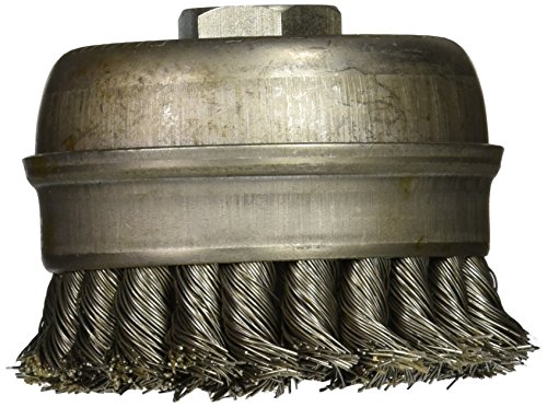 Image of Eazypower 87939 3-1 /2 inch Knot Wire Cup Brush with 5 /8 inch-11 inch Adapter (1-Pack)
