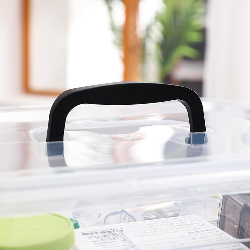 Miniatura 5 de Paquete de 8 contenedores de almacenamiento con tapasasa, caja organizadora de plástico transparente de 5 cuartos de galón, contenedores de