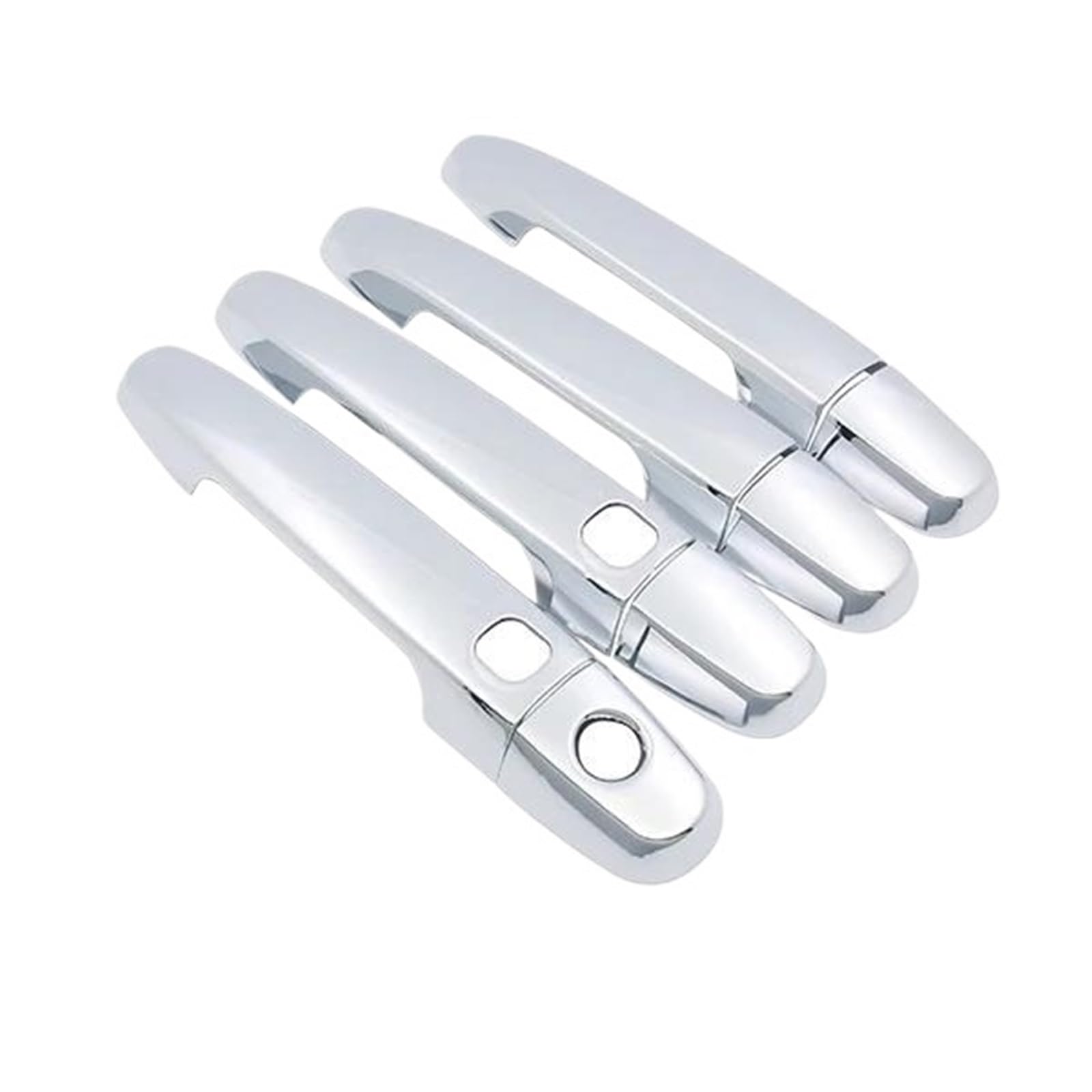 Hlwxmdz 2 Button 1 Keyhole Chrome Car Door Handle Cover Trim For Toyota For Corolla For Axio For Altis For Fielder For Auris E140 E150 2007-2013 Car Parts(2 Button 1 Keyhole)