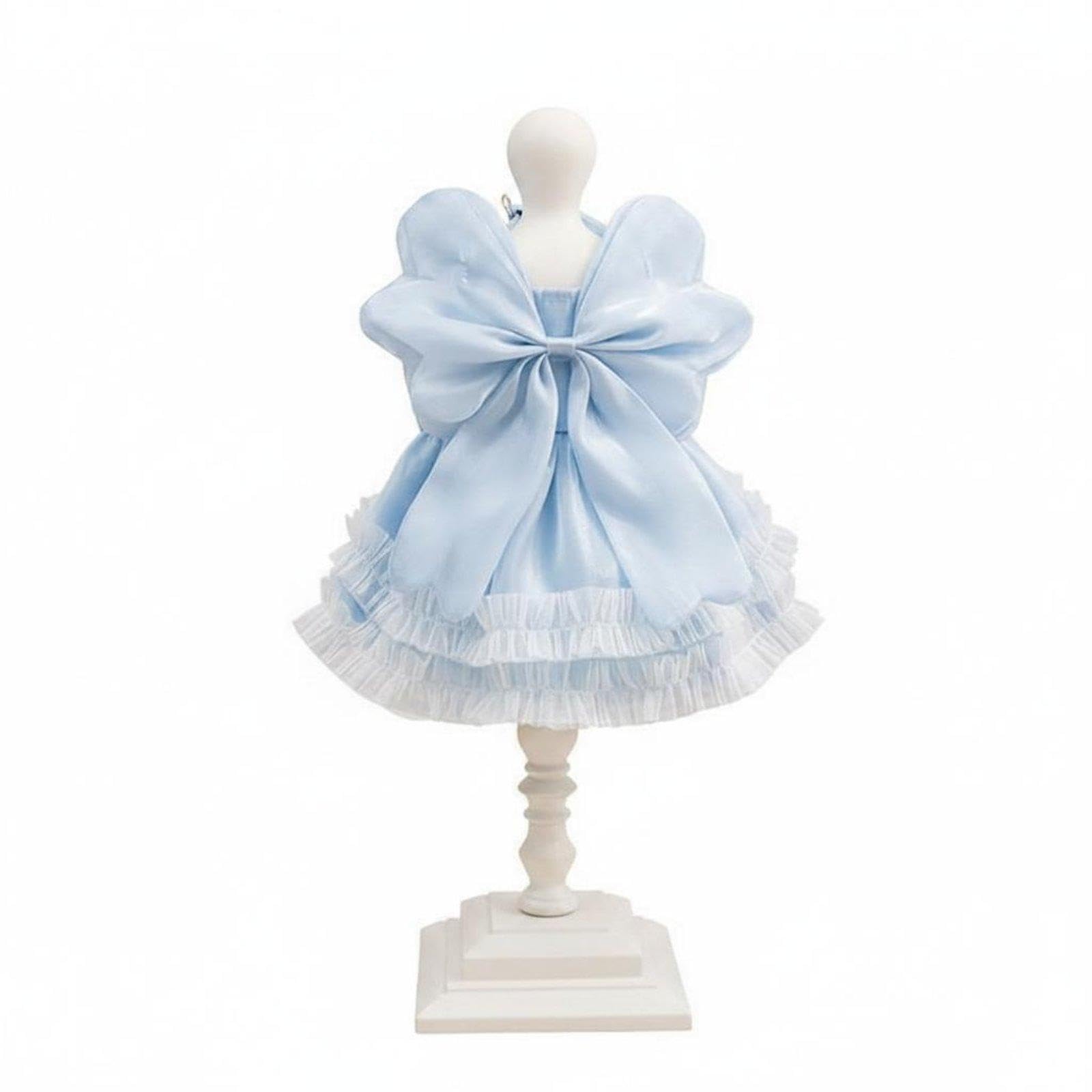 STYLEHEAVEN Furry Princess Dress Fairy Style Bowknot Pet Dress Layered Ruffles Small Dog Tutu Skirt for Cats, Parties, Photo Shoots Blue XL|Pet Supplies| Dog Supplies| Clothing & Shoes-image-27