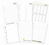 Carpe Diem A5 Basic Inserts 36/Pkg-6 Each Of 6 Designs