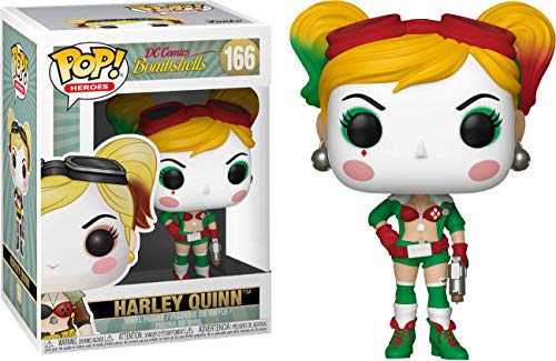 Funko Pop Heroes Dc Comics Bombshells 166 Harley Quinn Exclusive Holiday Mygeekbox Vinyl Figure