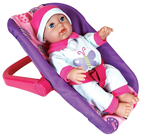 Muñeca bebé de 11 pulgadas con silla y bolso miniatura 2