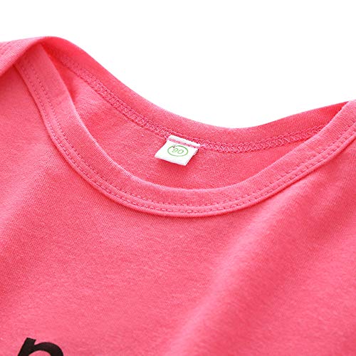 Image of Hopscotch Boys and Girls Cotton Text Print Full-Sleeve Romper in Pink Color