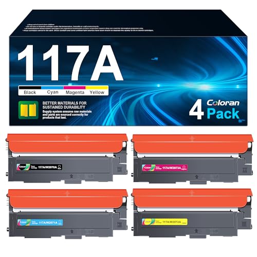 Coloran 117A Toner Cartridges Compatible for HP 117A Toner Cartridges for HP Color Laser MFP 179fnw...