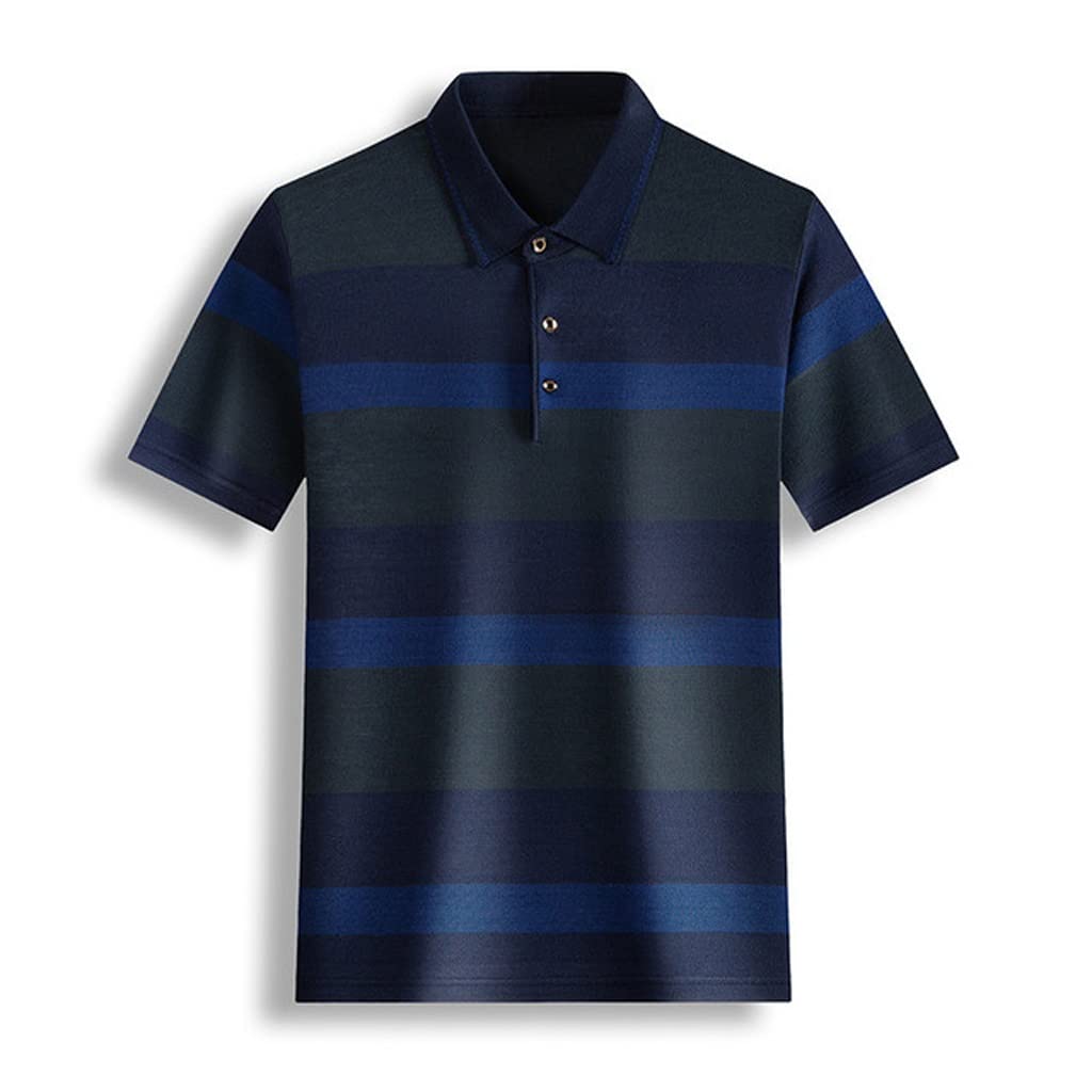 ZJHYXYH Spring Men's Classic Color Matching Men's Short Sleeve