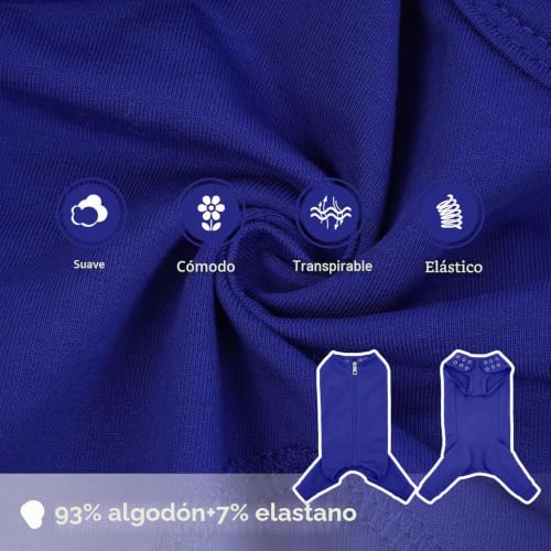 Camisa de recuperación para perros ideal para el descanso postoperatorio azul L 4