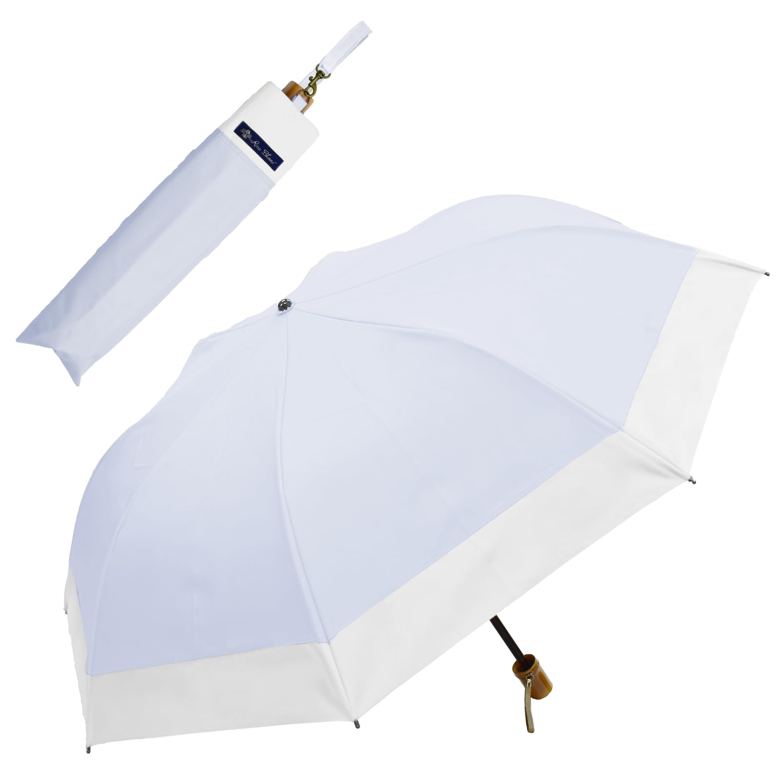 Amazon | 芦屋ロサブラン 折りたたみ 2段折り ミドル 日傘 55cm コンビ