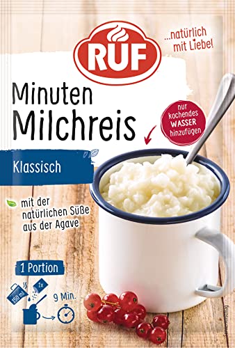 RUF Tassen-Milchreis Klassisch Instant Reisbrei aus der Tasse Tassengericht ideal für unterwegs oder zwischendurch fertig in 9 Minuten 1 x 55g