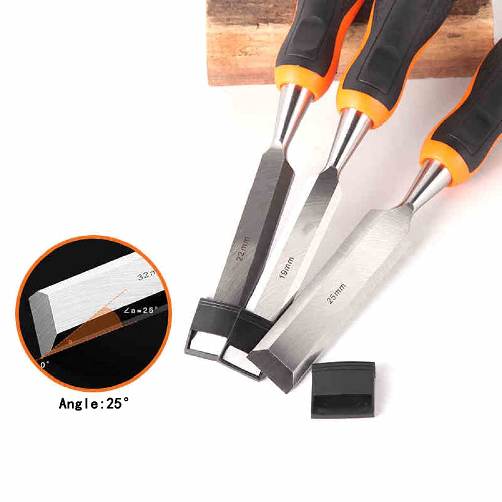 Cr-V 12mm Timmerman Beitel Staal Bestand Professioneel Gereedschap Houten Handvat Platte Beitel Voor Houtbewerking, houtbewerking Beitels
