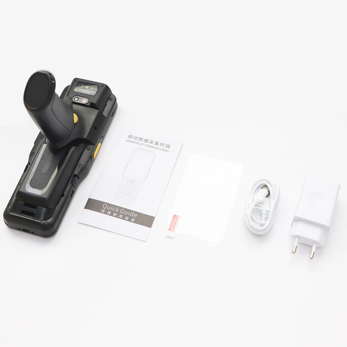 Android 10 skaner kodów kreskowych 1D/2D z Zebra SE4710, 7500 mAh, przemysłowy PDA z uchwytem pistoletowym, 4 GB + 64 GB, 4G LTE, Wi-Fi, GPS, IP67 MDE urządzenie do magazynowania i logistyki