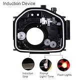 Loboo Idea 130FT/40M Underwater Depth Diving Case Waterproof Camera Housing (For Panasonic LUMIX DMC-LX100, Black) - Image 6