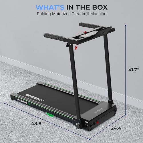 Caminadora plegable SereneLife 2.5 hp 12 programas LED miniatura 7