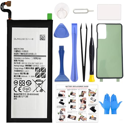 GREEN FUSION for Galaxy S7 New Replacement Battery EB-BG930ABE Compatible with Galaxy S7 SM-G930 Series (Not for S7 Edge) with Repair Guide, Tools