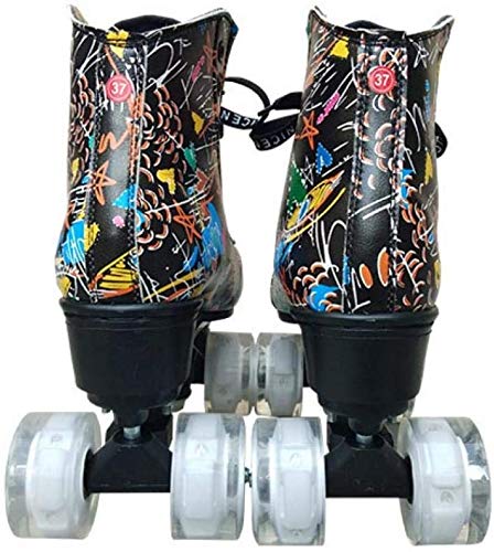Graffiti Printed Roller Skates - Image 2