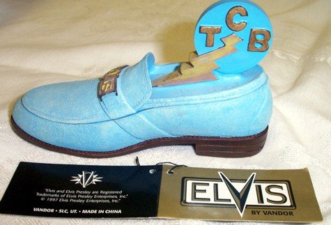 Elvis Presley Blue Suede Shoe TCB Box 47027 : Amazon.co.uk: Home