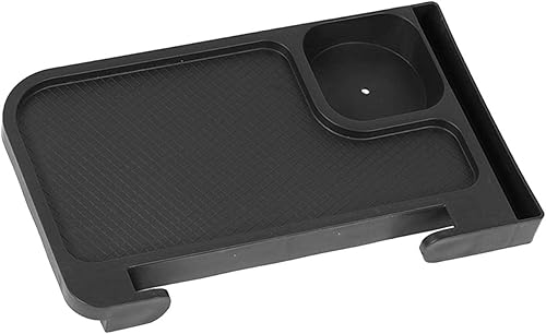 Miniatura 7 de MagiDeal Soporte para tazas de escritorio reclinable con clip lateral, bandeja plegable para sillas reclinables, bandeja de aperitivos para