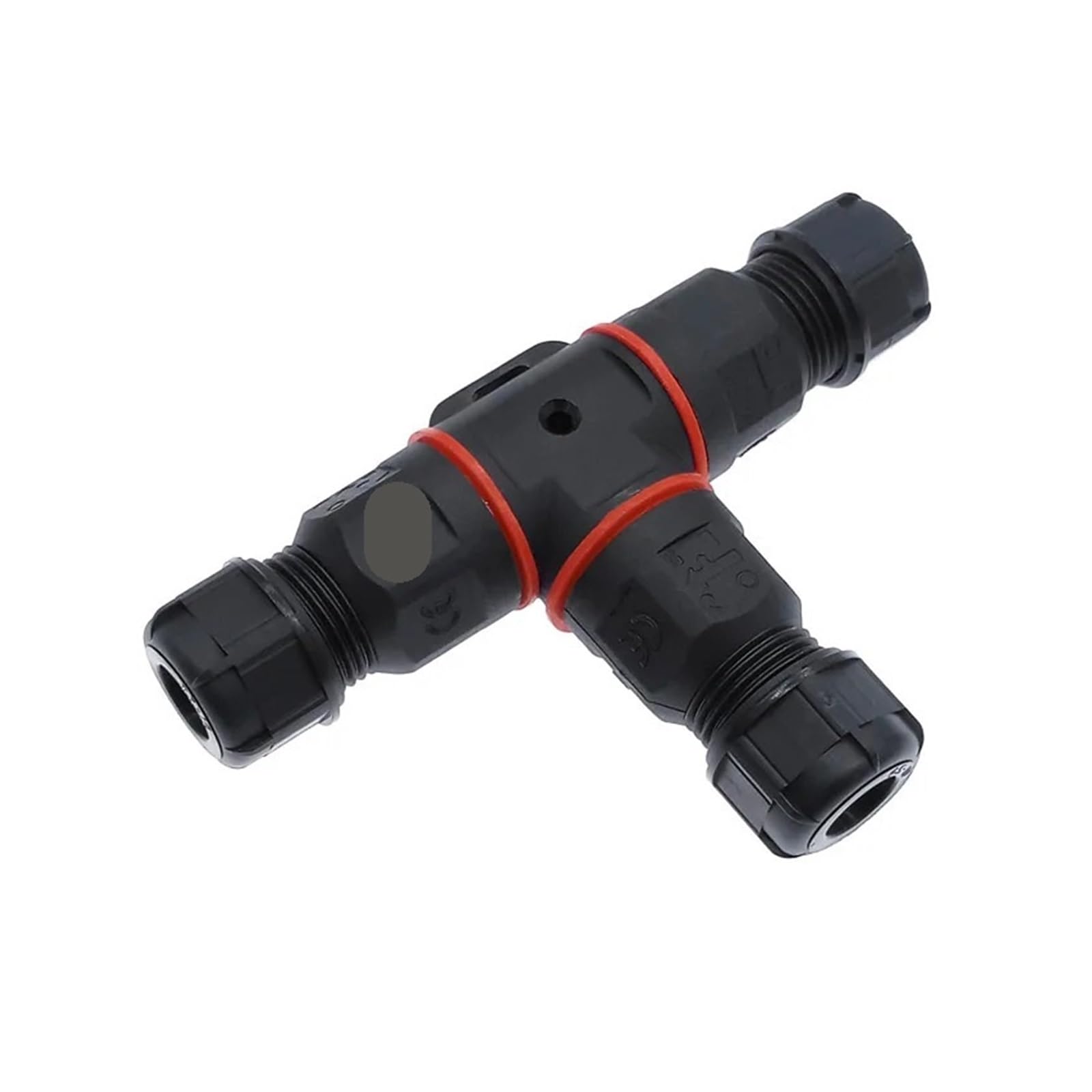 Conector impermeable IP68 en T de 3 pines ideal para iluminar jardines y exteriores