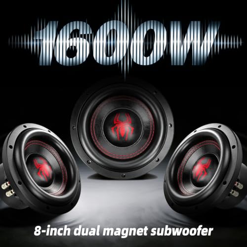 Image of 8 in Subwoofers 1600W 4 Ohm SPL 8 Inch Car Sub Woofes