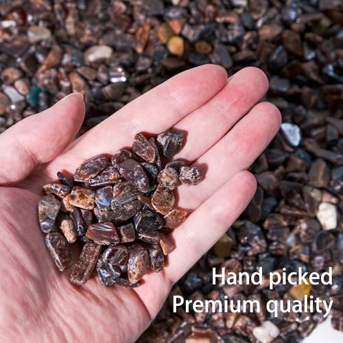 Image of Garnet Crystal Chips Bulk 1lb, 500+ Pieces, 8-15mm Natural Gemstones