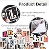 YTSMFL Vintage Letter Sticker, 104 Pcs Small Size Stickers