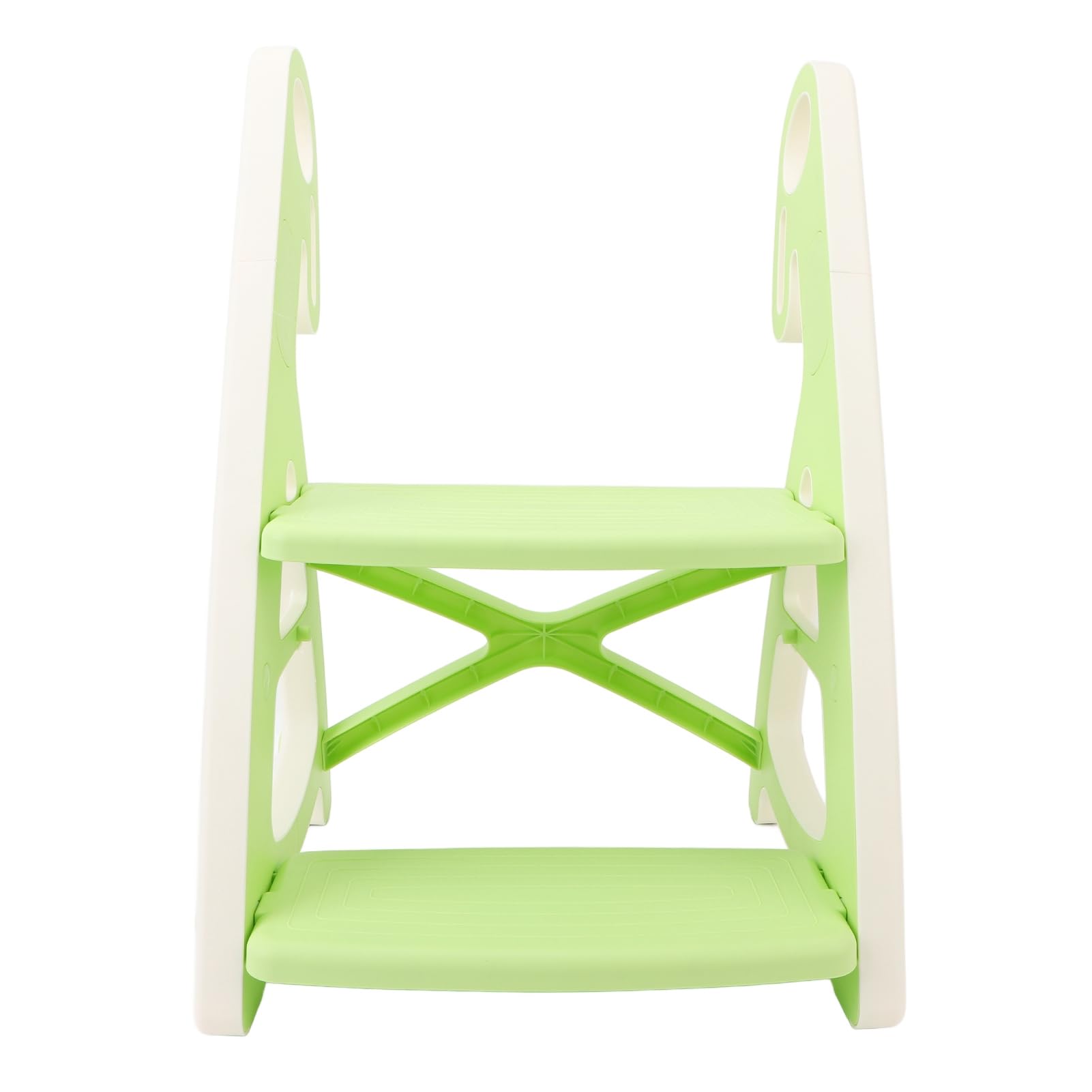 Taburete para Lavabo de baño, Taburete Ajustable de 2 Niveles, Taburete Multifuncional de plástico Antideslizante con asa, diseño de Soporte Triangular Estable para niños