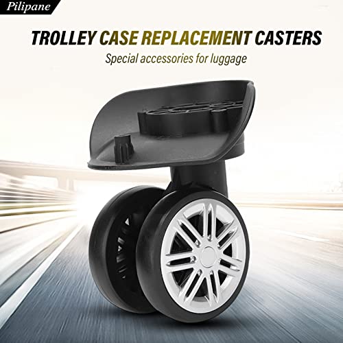 Luggage Suitcase Wheels, 1Pair Swivel Wheel Replacement Luggage Travel Suitcase Wheels Plastic Bearings Repair Set2