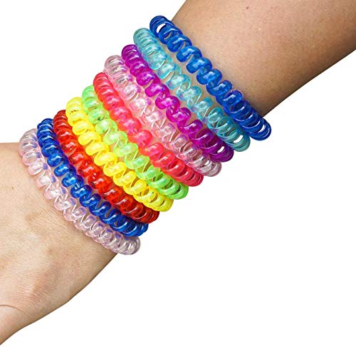 Swirly Bands - Fidgeting, ADHD, Autism - Sensory and Motor Aid Stretch & Light Chew Bracelets Sprectrum Crystal