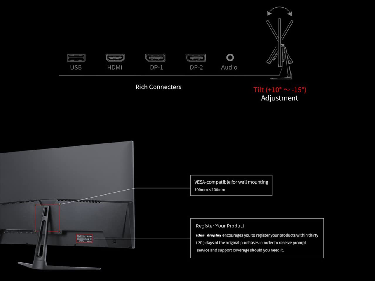 Amazon.com: 280Hz Gaming Monitor 25-inch FHD TN, 1920 x 1080, MPRT 0.5ms,  (Supports 240Hz) 16.7M 72% NTSC, 400cd/m², 2xHDMI 1xDisplayport, Frameless  FreeSync HDR, LED Backlit, idea Display P25T : Electronics