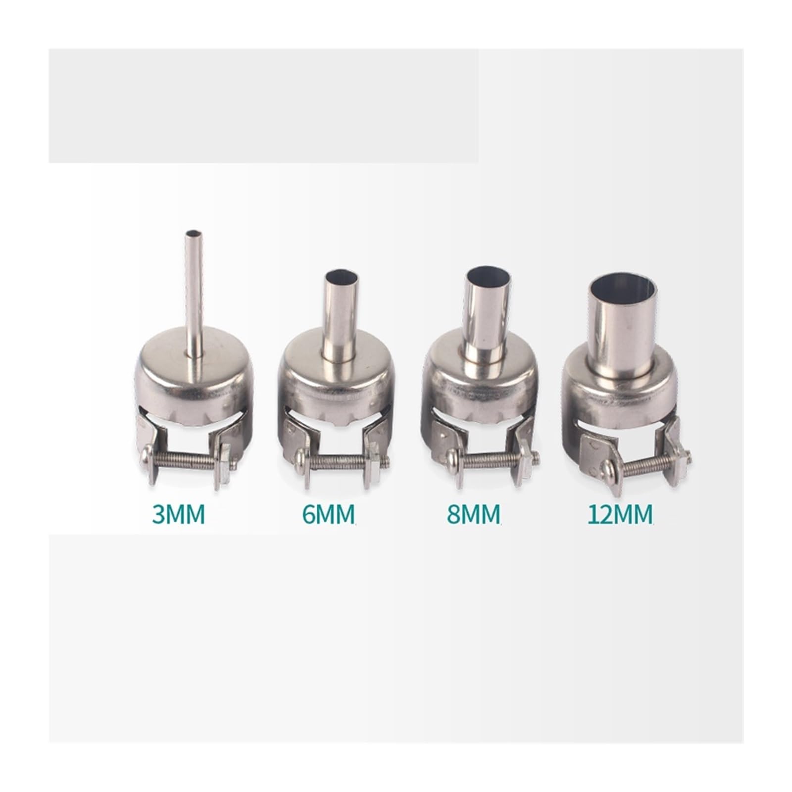 Ugello ad aria calda 1/4PCS compatibile con la pistola termica 857DW 850D | La testa di ricambio for pistola calda è adatta alle stazioni dissaldanti 706W, 850A+, 857D(4Pcs in 1 set)