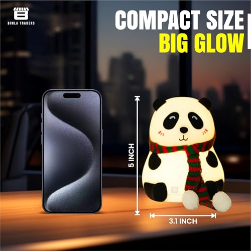 Image of CRAE Panda Night Lamp for Bedroom, Cute Lamp, Panda Light, Room Decor, Valentine Gift for Girlfriend (Close Eye)